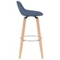 vidaXL Barhocker 2 Stk. Blau Stoff vidaXL Barhocker 2 Stk. Blau Stoff