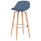 vidaXL Barhocker 2 Stk. Blau Stoff vidaXL Barhocker 2 Stk. Blau Stoff