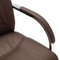 vidaXL Freischwinger Bürostuhl Braun Kunstleder vidaXL Freischwinger Bürostuhl Braun Kunstleder