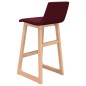 vidaXL Barhocker 2 Stk. Weinrot Stoff vidaXL Barhocker 2 Stk. Weinrot Stoff
