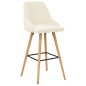 vidaXL Barhocker 2 Stk. Creme Samt vidaXL Barhocker 2 Stk. Creme Samt