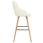 vidaXL Barhocker 2 Stk. Creme Samt vidaXL Barhocker 2 Stk. Creme Samt