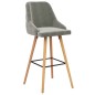 vidaXL Barhocker 2 Stk. Hellgrau Samt vidaXL Barhocker 2 Stk. Hellgrau Samt