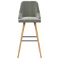 vidaXL Barhocker 2 Stk. Hellgrau Samt vidaXL Barhocker 2 Stk. Hellgrau Samt