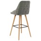 vidaXL Barhocker 2 Stk. Hellgrau Samt vidaXL Barhocker 2 Stk. Hellgrau Samt