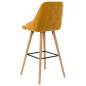 vidaXL Barhocker 2 Stk. Gelb Samt vidaXL Barhocker 2 Stk. Gelb Samt