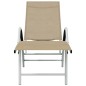 vidaXL Sonnenliege Textilene und Aluminium Creme vidaXL Sonnenliege Textilene und Aluminium Creme