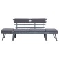vidaXL Gartenbank mit Auflagen 2-in-1 190 cm Grau Massivholz Akazie vidaXL Gartenbank mit Auflagen 2-in-1 190 cm Grau Massivholz Akazie