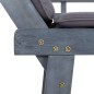 vidaXL Gartenbank mit Auflagen 2-in-1 190 cm Grau Massivholz Akazie vidaXL Gartenbank mit Auflagen 2-in-1 190 cm Grau Massivholz Akazie