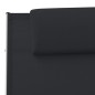 vidaXL Sonnenliege mit Kissen Textilene Schwarz vidaXL Sonnenliege mit Kissen Textilene Schwarz