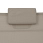 vidaXL Sonnenliege Aluminium Textilene Taupe vidaXL Sonnenliege Aluminium Textilene Taupe