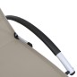 vidaXL Sonnenliege Aluminium Textilene Taupe vidaXL Sonnenliege Aluminium Textilene Taupe