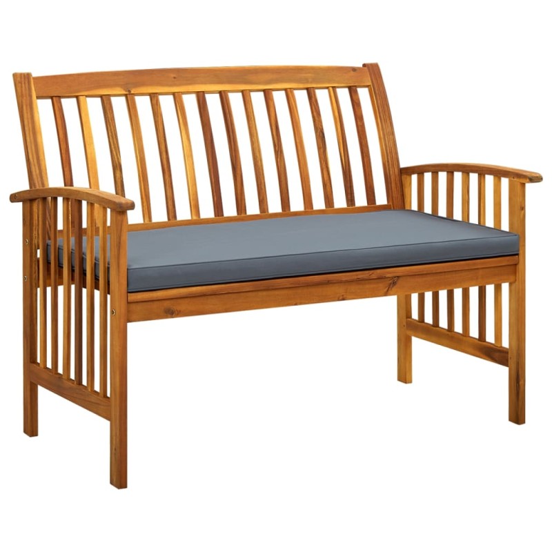 vidaXL Gartenbank mit Kissen 119 cm Massivholz Akazie vidaXL Gartenbank mit Kissen 119 cm Massivholz Akazie