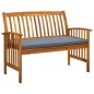 vidaXL Gartenbank mit Kissen 119 cm Massivholz Akazie vidaXL Gartenbank mit Kissen 119 cm Massivholz Akazie