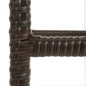 vidaXL Barhocker mit Kissen 2 Stk. Braun Poly Rattan vidaXL Barhocker mit Kissen 2 Stk. Braun Poly Rattan