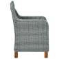 vidaXL Gartenstühle mit Kissen 2 Stk. Poly Rattan Hellgrau vidaXL Gartenstühle mit Kissen 2 Stk. Poly Rattan Hellgrau
