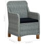 vidaXL Gartenstühle mit Kissen 2 Stk. Poly Rattan Hellgrau vidaXL Gartenstühle mit Kissen 2 Stk. Poly Rattan Hellgrau