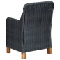 vidaXL Gartenstühle mit Kissen 2 Stk. Poly Rattan Dunkelgrau vidaXL Gartenstühle mit Kissen 2 Stk. Poly Rattan Dunkelgrau