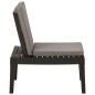 vidaXL Garten-Lounge-Stuhl mit Auflage Kunststoff Grau vidaXL Garten-Lounge-Stuhl mit Auflage Kunststoff Grau