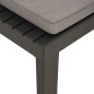 vidaXL Garten-Lounge-Stuhl mit Auflage Kunststoff Grau vidaXL Garten-Lounge-Stuhl mit Auflage Kunststoff Grau