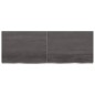 Waschtischplatte Dunkelgrau 140x50x6 cm Massivholz Behandelt Waschtischplatte Dunkelgrau 140x50x6 cm Massivholz Behandelt