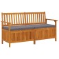 vidaXL Truhenbank mit Kissen 148 cm Massivholz Akazie vidaXL Truhenbank mit Kissen 148 cm Massivholz Akazie
