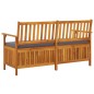 vidaXL Truhenbank mit Kissen 148 cm Massivholz Akazie vidaXL Truhenbank mit Kissen 148 cm Massivholz Akazie