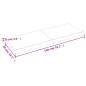Waschtischplatte Dunkelgrau 140x50x6 cm Massivholz Behandelt Waschtischplatte Dunkelgrau 140x50x6 cm Massivholz Behandelt