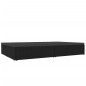 vidaXL Sonnenliege mit Auflagen Poly Rattan Schwarz vidaXL Sonnenliege mit Auflagen Poly Rattan Schwarz