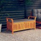 vidaXL Garten-Truhenbank mit Kissen 126 cm Massivholz Akazie vidaXL Garten-Truhenbank mit Kissen 126 cm Massivholz Akazie