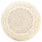 vidaXL Makramee Sitzpuff Handgefertigt 45x30 cm Baumwolle vidaXL Makramee Sitzpuff Handgefertigt 45x30 cm Baumwolle