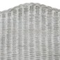 vidaXL Sessel mit Kissen Grau Natur-Rattan und Leinen vidaXL Sessel mit Kissen Grau Natur-Rattan und Leinen