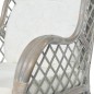vidaXL Sessel mit Kissen Grau Natur-Rattan und Leinen vidaXL Sessel mit Kissen Grau Natur-Rattan und Leinen