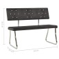 vidaXL Sitzbank 110 cm Dunkelgrau Samt vidaXL Sitzbank 110 cm Dunkelgrau Samt