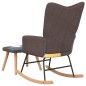 vidaXL Schaukelstuhl mit Hocker Patchwork Stoff vidaXL Schaukelstuhl mit Hocker Patchwork Stoff