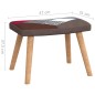 vidaXL Schaukelstuhl mit Hocker Patchwork Stoff vidaXL Schaukelstuhl mit Hocker Patchwork Stoff