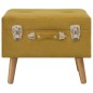 vidaXL Hocker mit Stauraum 40 cm Senfgelb Samt vidaXL Hocker mit Stauraum 40 cm Senfgelb Samt