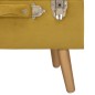 vidaXL Hocker mit Stauraum 40 cm Senfgelb Samt vidaXL Hocker mit Stauraum 40 cm Senfgelb Samt