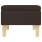 vidaXL Hocker mit Holzbeinen Dunkelbraun Stoff vidaXL Hocker mit Holzbeinen Dunkelbraun Stoff