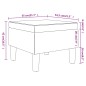 vidaXL Hocker mit Holzbeinen Dunkelbraun Stoff vidaXL Hocker mit Holzbeinen Dunkelbraun Stoff