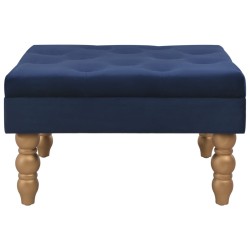 vidaXL Hocker Marineblau 60x60x36 cm Samt