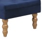 vidaXL Hocker Marineblau 60x60x36 cm Samt vidaXL Hocker Marineblau 60x60x36 cm Samt