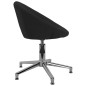 vidaXL Esszimmerstühle 2 Stk. Drehbar Schwarz Stoff vidaXL Esszimmerstühle 2 Stk. Drehbar Schwarz Stoff