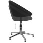 vidaXL Esszimmerstühle 2 Stk. Drehbar Schwarz Stoff vidaXL Esszimmerstühle 2 Stk. Drehbar Schwarz Stoff