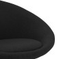 vidaXL Esszimmerstühle 2 Stk. Drehbar Schwarz Stoff vidaXL Esszimmerstühle 2 Stk. Drehbar Schwarz Stoff