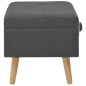 vidaXL Hocker mit Stauraum 40 cm Dunkelgrau Stoff vidaXL Hocker mit Stauraum 40 cm Dunkelgrau Stoff