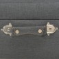 vidaXL Hocker mit Stauraum 40 cm Dunkelgrau Stoff vidaXL Hocker mit Stauraum 40 cm Dunkelgrau Stoff