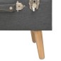 vidaXL Hocker mit Stauraum 40 cm Dunkelgrau Stoff vidaXL Hocker mit Stauraum 40 cm Dunkelgrau Stoff