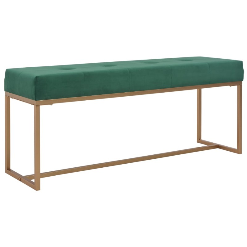 vidaXL Bank 120 cm Grün Samt vidaXL Bank 120 cm Grün Samt