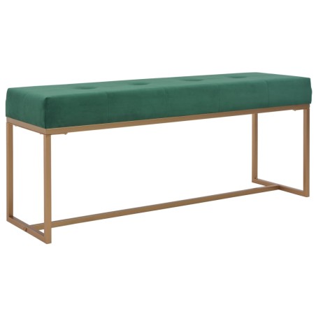 vidaXL Bank 120 cm Grün Samt